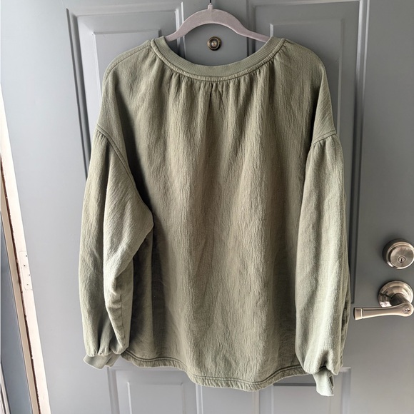 Aerie Olive Green Easy Street Pullover Sweater - Picture 5 of 12